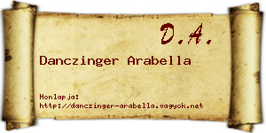 Danczinger Arabella névjegykártya